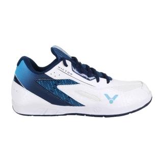 【VICTOR 勝利體育】男專業羽球鞋-3E- 訓練 運動 羽毛球 U型楦 勝利 珠光白深藍(VG111-AB)