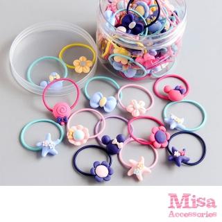 【MISA】綁髮髮圈/不傷髮可愛甜美造型綁髮髮圈 髮繩(6色任選)