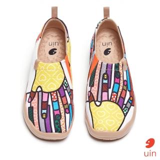 【uin】西班牙原創設計 女鞋 鋼琴手彩繪休閒鞋W1109417(彩繪)