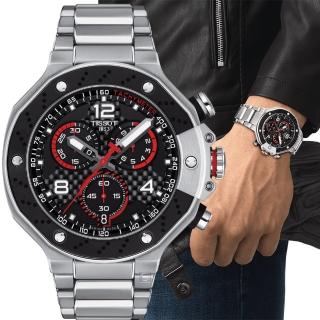 【TISSOT 天梭 官方授權】T-RACE MoToGP計時腕錶(T1414171105700/45mm限量款)
