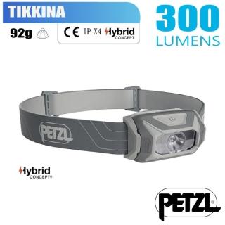 【PETZL】TIKKINA 超輕量標準頭燈300流明.IPX4防水(E060AA00 灰)