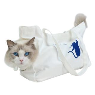 【貓的生活工坊】貓咪外出包 手提側背包(貓咪外出帆布袋)