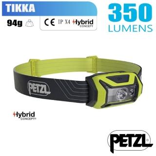 【PETZL】TIKKA 超輕量標準頭燈350流明.IPX4防水.LED頭燈(E061AA03 黃)