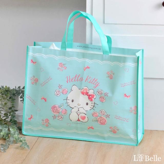 【Great Living】Sanrio-花漾HELLO KITTY環保購物袋