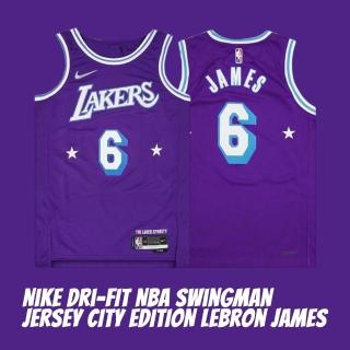 【NIKE 耐吉】Nike Dri-FIT NBA LeBron James 洛杉磯湖人隊 6號球衣 男款 DB4032-506(洛杉磯湖人隊)