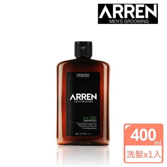 【ARREN】茶樹清爽控油洗髮精400ml(油性扁塌髮質適用)