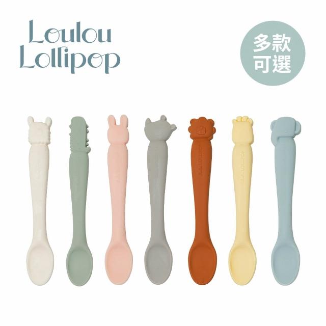 【Loulou lollipop】加拿大 動物造型 矽膠餵食湯匙(多款可選/矽膠餐具/兒童餐具/學習餐具)