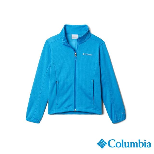 【Columbia 哥倫比亞】童款- Omni-Wick☆快排刷毛外套-藍色(UAB33540BL /2022年秋冬)