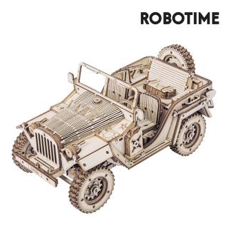 【Robotime】若態 吉普車 MC701(立體拼圖 玩具車 組裝模型 拼圖 聖誕禮物 益智拼圖)