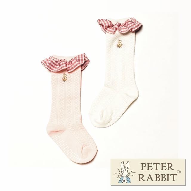 【PETER RABBIT 比得兔】精繡防滑半統寶寶襪5入組(高質感精品)