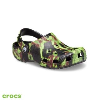 【Crocs】童鞋 經典噴霧迷彩小童克駱格(208304-001)