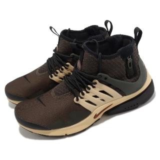 【NIKE 耐吉】休閒鞋 Air Presto Mid Utility 男鞋 咖啡棕 襪套式 經典 魚骨鞋 高筒(DC8751-200)