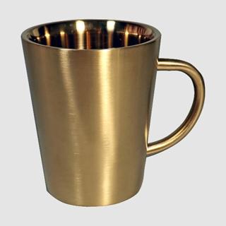 【Copen】不鏽鋼雙層真空斷熱杯－金色 350ml(保溫/保冰)
