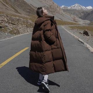 【巴黎精品】現貨+預購 鋪棉外套科技棉大衣麵包服(設計款素面長款蓬鬆保暖女外套4色v1an4 5J)