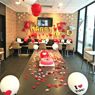 【阿米氣球派對】求婚浪漫氣球套餐豪華版(求婚氣球 求婚佈置)