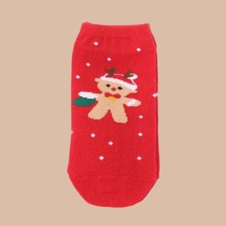 【WAJI 襪集】聖誕節主題襪-直版襪 雪球款-麋鹿(Merry Christmas 台灣製 直版襪 兒童款 襪子 童襪 棉質)