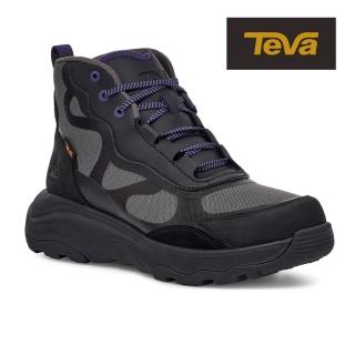 【TEVA】原廠貨 女 Geotrecca 高筒防潑水戶外登山鞋/休閒鞋(黑色-TV1139870BLK)