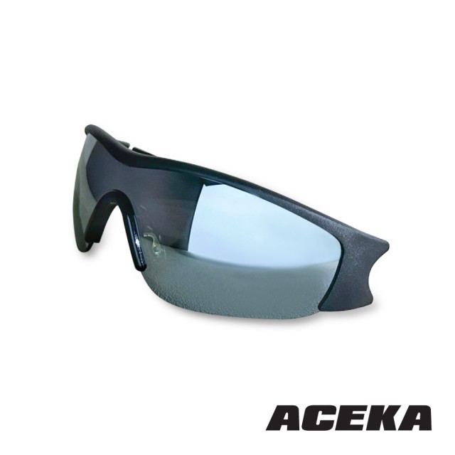【ACEKA】全方位黑鑽鏡面運動眼鏡(SHIELD 防護系列)