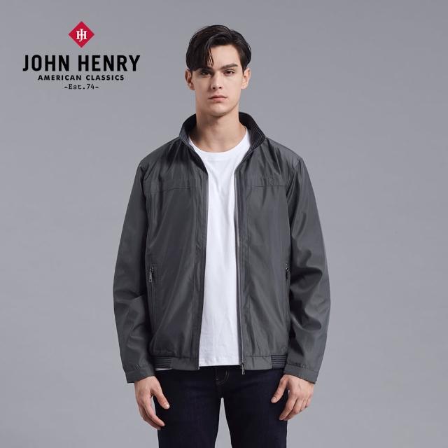 【JOHN HENRY】防風輕量夾克外套-灰色