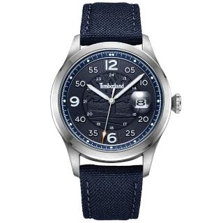 【Timberland】天柏嵐 丹寧版 CORNWALL系列 經典復刻石英錶-藍面/42mm(TDWGN2237505)