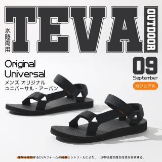 【TEVA】涼拖鞋 Original Universal 全黑 男鞋 女鞋 緹花織帶 水鞋 魔鬼氈 單一價(1004010BLK)