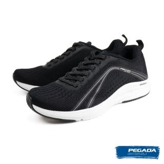 【PEGADA】巴西時尚輕量透氣休閒鞋 黑色(290402-BL)