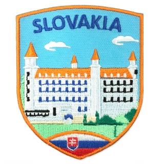 【A-ONE 匯旺】斯洛伐克 布拉迪斯拉發城堡 刺繡袖標 布標 布貼 補丁 貼布繡 臂章(NO.455)