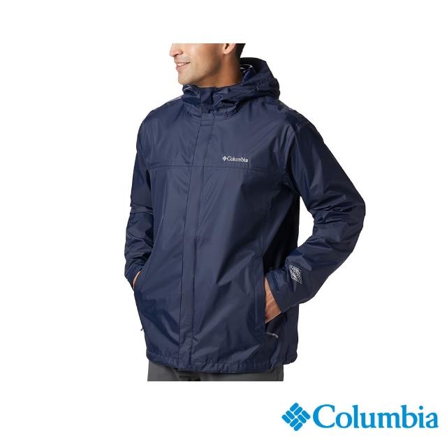 【Columbia 哥倫比亞 官方旗艦】男款- Omni-Tech 防水外套-深藍(URE24330NY / 2022年秋冬商品)