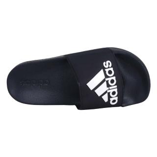 【adidas 愛迪達】男女運動拖鞋-海邊 海灘 戲水 游泳 沙灘 愛迪達 丈青白(GZ3774)