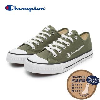 【Champion】男/女 帆布鞋 休閒鞋 SCRIPT CP CANVAS-墨綠(UFLS-2081-40)