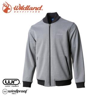 【Wildland 荒野】男 防潑防風保暖飛行外套《灰》0A72916/夾克/棒球外套(悠遊山水)