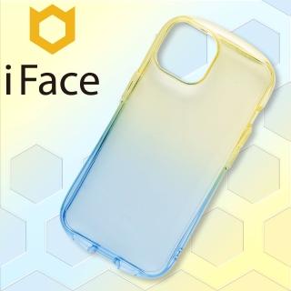 【iFace】iPhone 14 6.1吋 Look in Clear Lolly 抗衝擊透色糖果保護殼 - 藍寶檸檬色