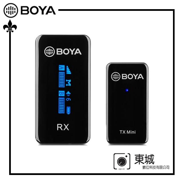 【BOYA 博雅】BY-XM6-S1 MINI 一對一雙聲道無線迷你麥克風(東城代理商公司貨)