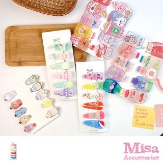 【MISA】卡通髮夾 飲料瓶髮夾/可愛卡通飲料瓶造型壓克力髮夾多件組(5款任選)
