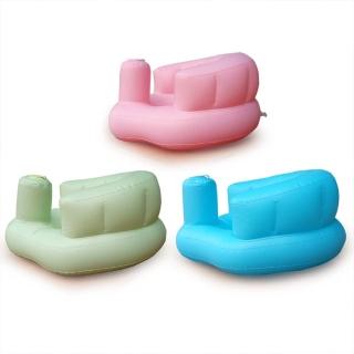 【海世界】嬰兒普通款充氣座凳 浴凳 兩色(藍色/綠色)
