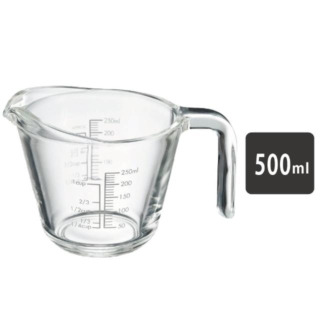 【HARIO】耐熱玻璃大口量杯 500ml／MJP-500-GR