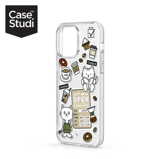 【CaseStudi】iPhone 14 Pro 6.1吋 CAST 透明保護殼 - 咖啡貓(iPhone 14 保護殼)