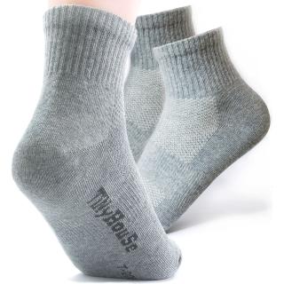 【TiNyHouSe 小的舖子】好舒服系列運動薄短襪(T-205灰色S/M/L尺碼2雙組)