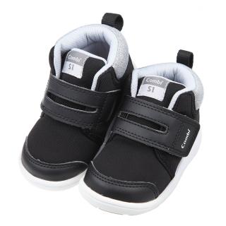 【布布童鞋】Combi黑色Core_S中筒成長機能學步鞋(S2Q1BKD)