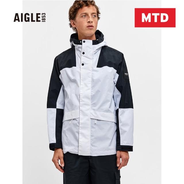 【AIGLE】優惠商品 男 MTD 防水透氣外套(AG-FK608A130 白色)