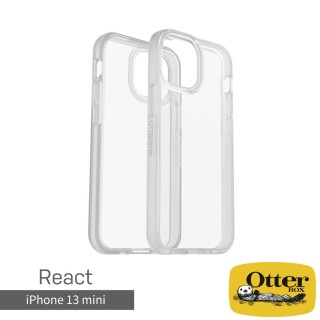 【OtterBox】iPhone 13 mini 5.4吋 React輕透防摔殼(透明)