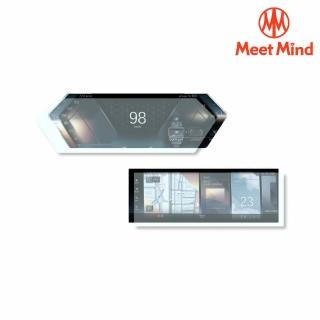 【Meet Mind】光學汽車高清低霧螢幕保護貼 BMW 2022 IX THE 2 Coupe 儀錶板12.3吋+中控14.9吋