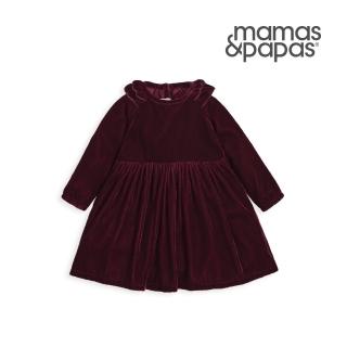 【Mamas & Papas】回到斯圖亞特-長袖洋裝-酒紅(5種尺寸可選)