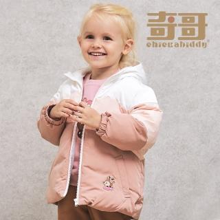 【奇哥官方旗艦】Chic a Bon 動物方程式拼色鋪棉外套(1-6歲)