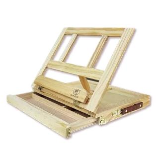 平價松木製單層抽屜式畫架(手提畫箱/寫生/桌上型畫架)