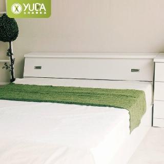 【YUDA 生活美學】純白色 單人加大3.5尺 收納床頭箱/床頭櫃(床頭箱/床頭櫃)