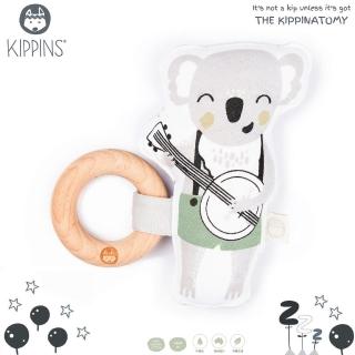 【Kippins】澳洲有機棉櫸木固齒器/手搖鈴(Banjo 班卓無尾熊)