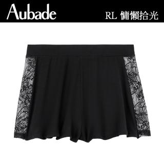 【Aubade】莫代爾蕾絲短褲 性感睡衣 女睡衣 法國進口居家服-RL(黑)