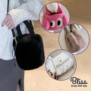 【Bliss BKK】冬季熱賣毛毛包款 可手提肩背(附贈防塵袋)