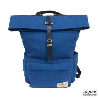 【KOPER】心實袋-單扣休閒後背包 海洋藍(筆電包 電腦包 MIT台灣製造)